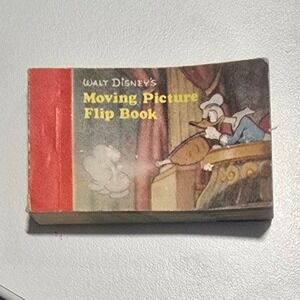 Walt Disney Moving Picture Flip Book Vintage Childrens donald duck hunchback